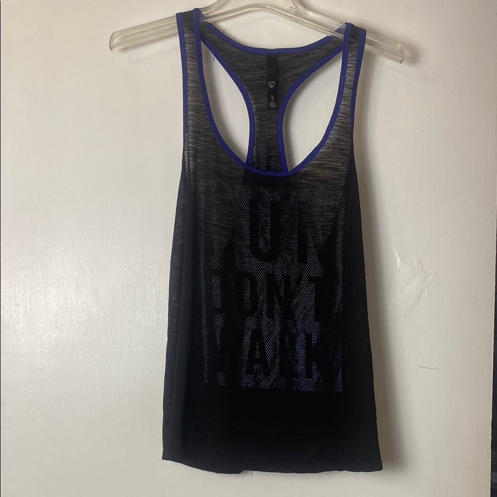 Aeropostale Black and Blue Tank Top